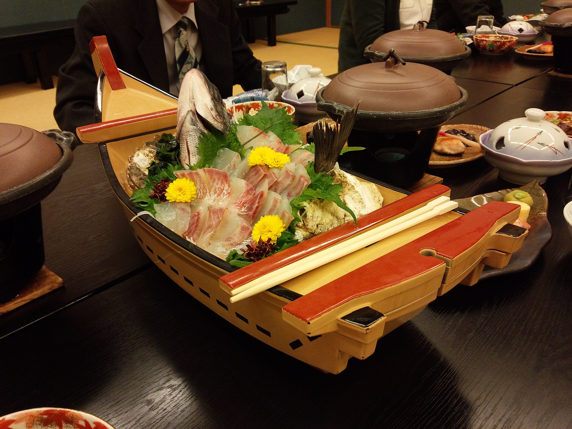 食道楽セットプランの舟盛りイメージ